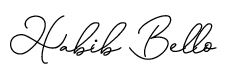 Signature of Habib Bello